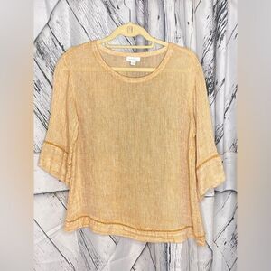 J. Jill Pure Jill Linen Top 3/4 Sleeve SP
